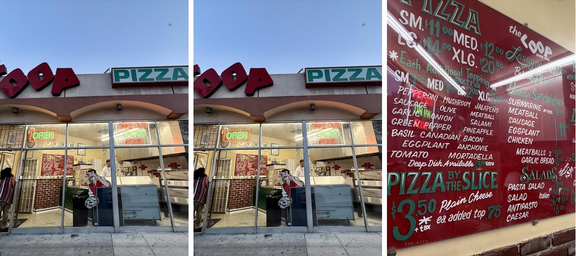 The Coop Pizza Menu