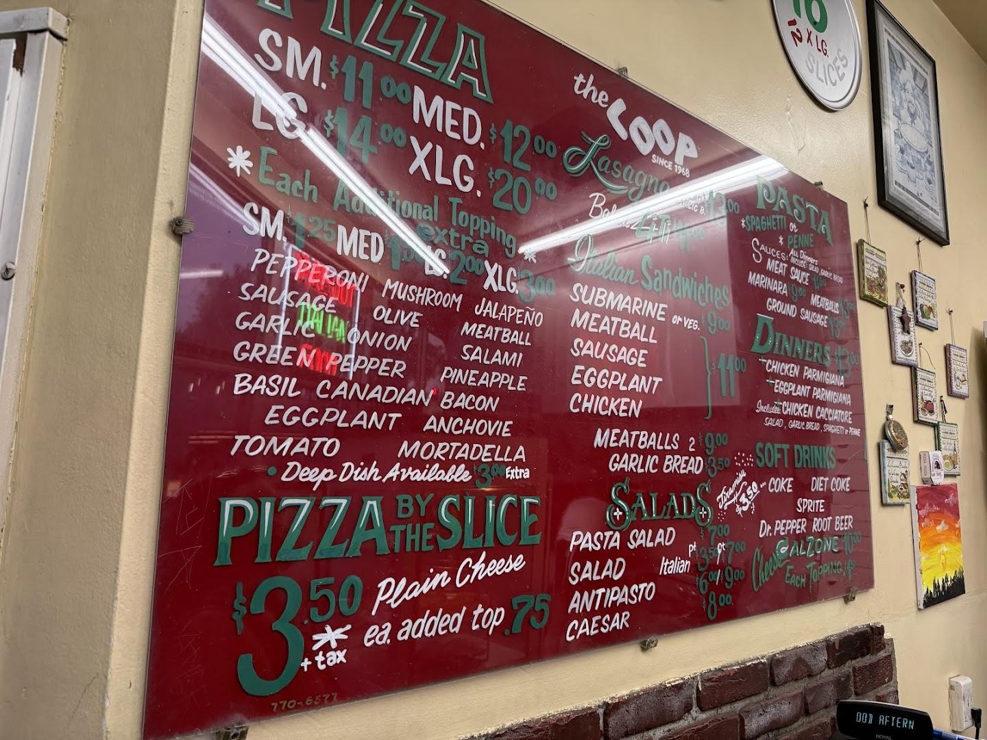 The Coop Pizza Menu image 1